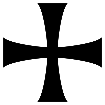 Intricate black cross design for cutting machine projects