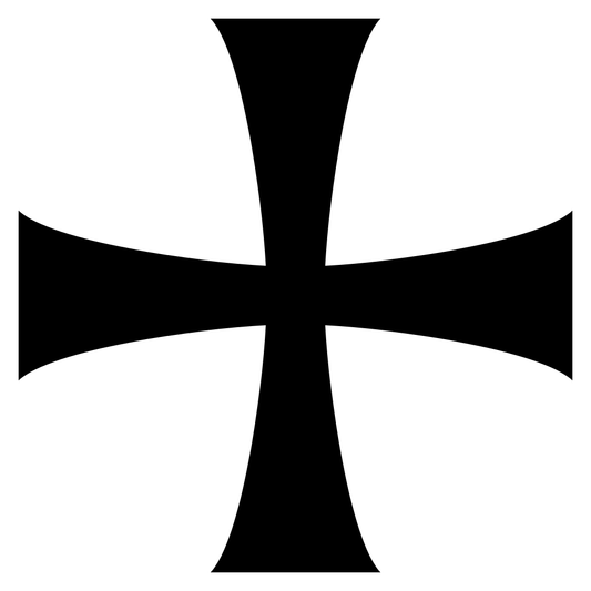 Intricate black cross design for cutting machine projects