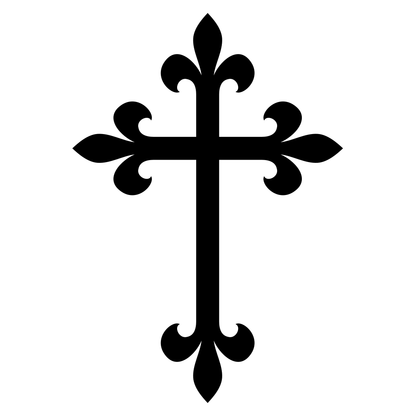 Decorative cross design for crafting and cutting projects