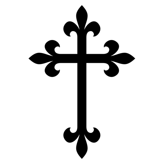 Decorative cross design for crafting and cutting projects