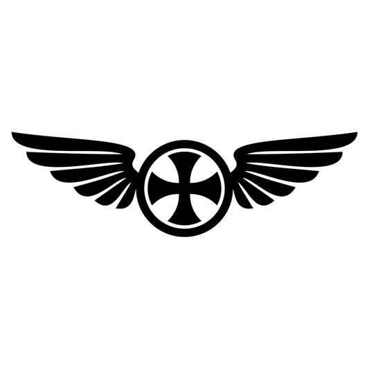 Wings and cross design for creative crafting projects