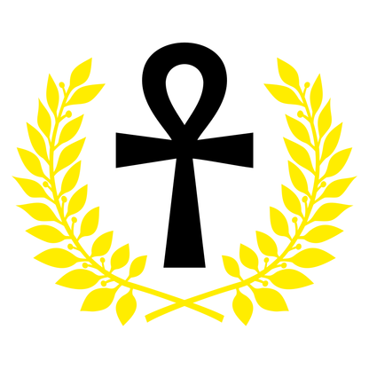 Symbolic cross laurel design for creative projects online