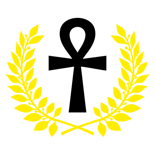 Symbolic cross laurel design for creative projects online