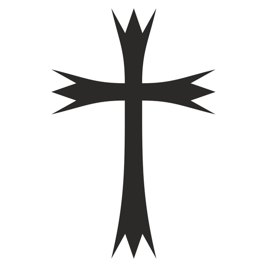 Creative black cross vector icon design for crafting