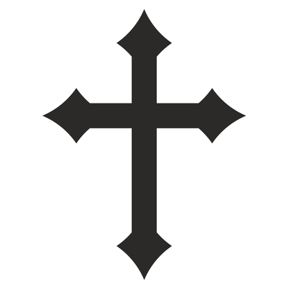 Elegant cross vector icons for crafting and design projects