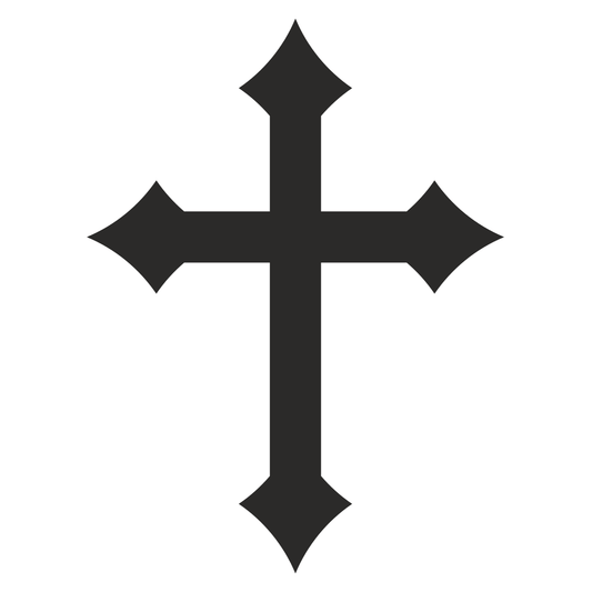 Elegant cross vector icons for crafting and design projects
