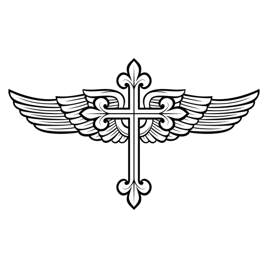 Unique winged cross design for cutting machines