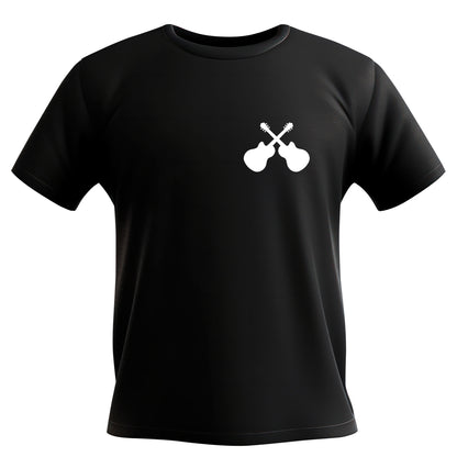 Crossed guitars design for creative cutting projects