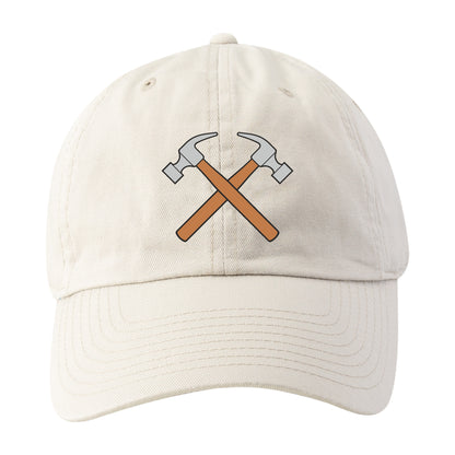 Crossed hammers design for crafting and DIY projects