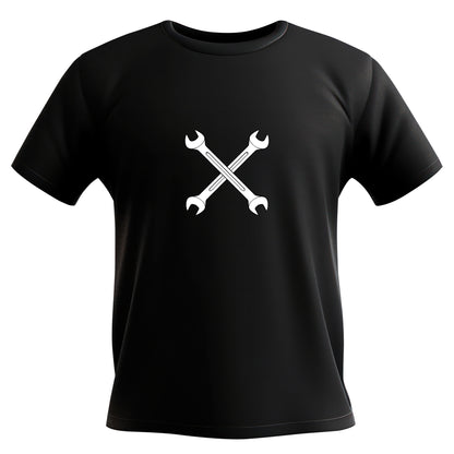 Crossed wrenches design for creative cutting machine projects