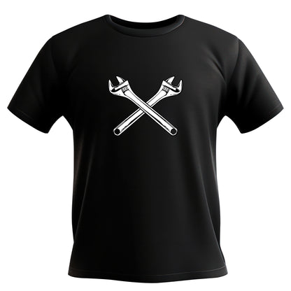 Crossed wrenches vector design for creative projects