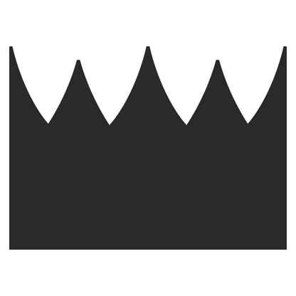 Creative crown design ideal for cutting machines