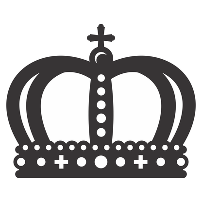Elegant crown design for crafting and decoration projects