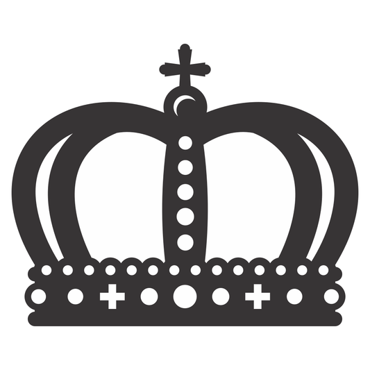 Elegant crown design for crafting and decoration projects