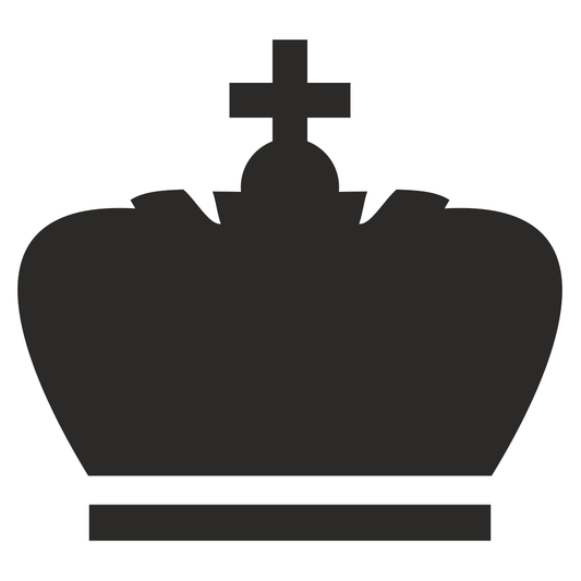 Elegant crown vector design for cutting machines and crafts