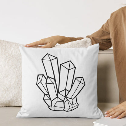 Intricate vector design of crystal cluster for crafting projects