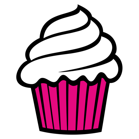 Delightful cupcake design perfect for cutting machines