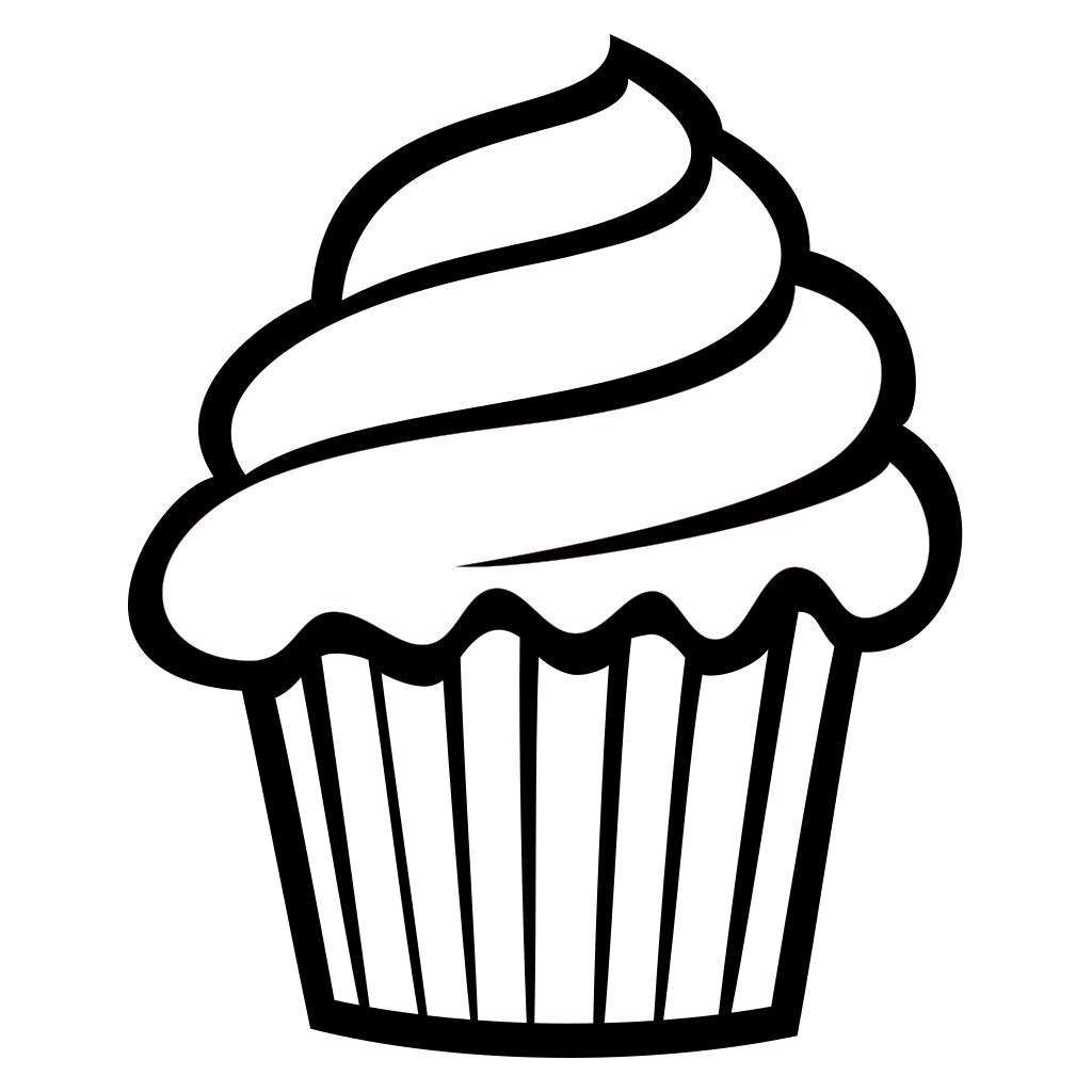Delicious cupcake vector design for cutting machines