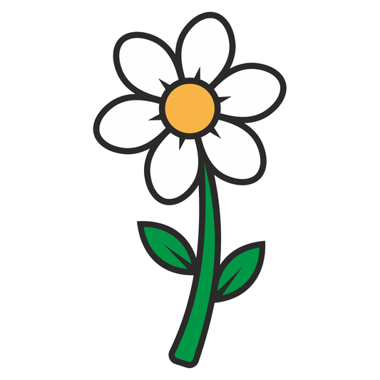 Vector daisy flower design perfect for cutting machines