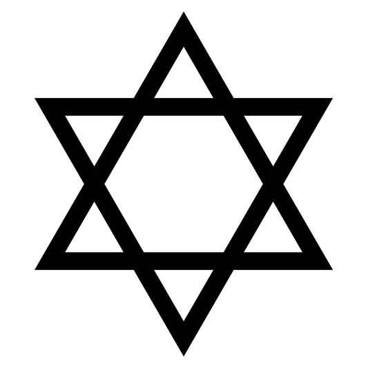 Elegant David star design for crafting projects