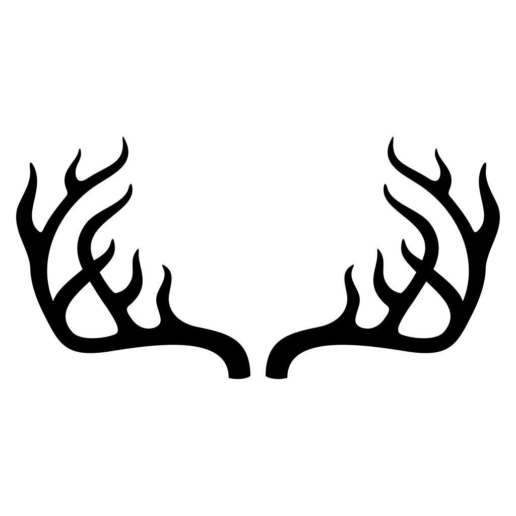 Elegant deer antlers design for crafting and decorating