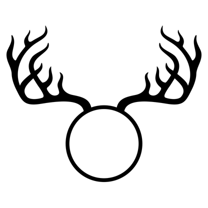 Intricate deer antlers design for artistic projects and crafts