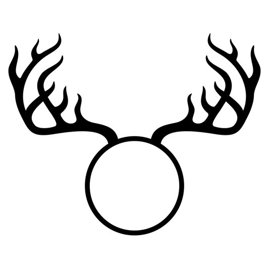 Intricate deer antlers design for artistic projects and crafts
