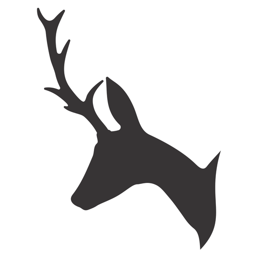 Elegant deer antlers silhouette design for creative projects