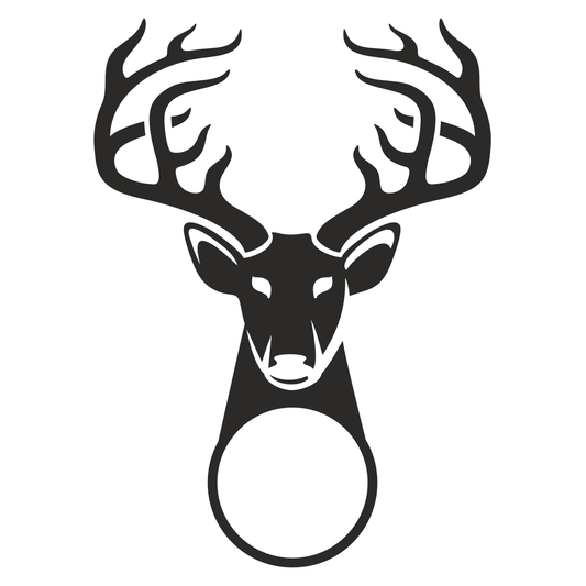 Create unique deer monogram designs with vector svg files