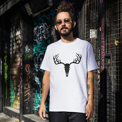 Intricate deer skull design for creative cutting projects