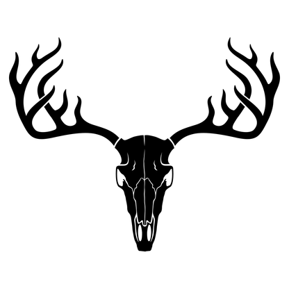 Intricate deer skull design for creative cutting projects
