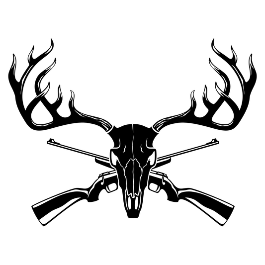 Artistic deer skull design for crafting enthusiasts
