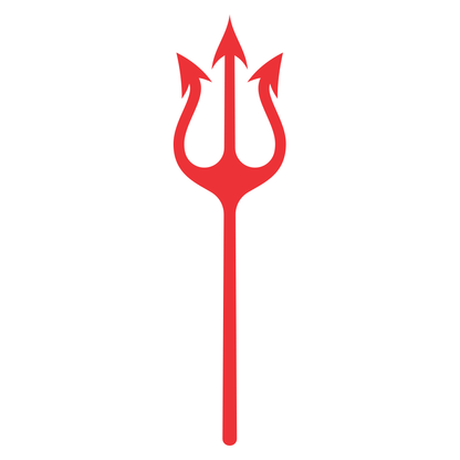 Create vibrant designs with a devil pitchfork vector file
