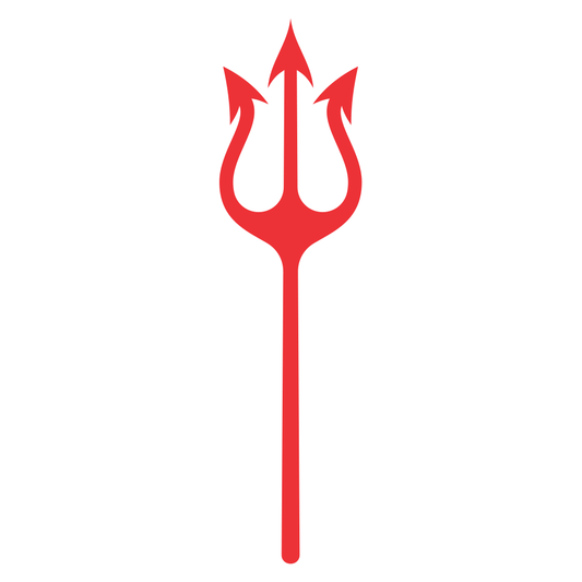 Create vibrant designs with a devil pitchfork vector file