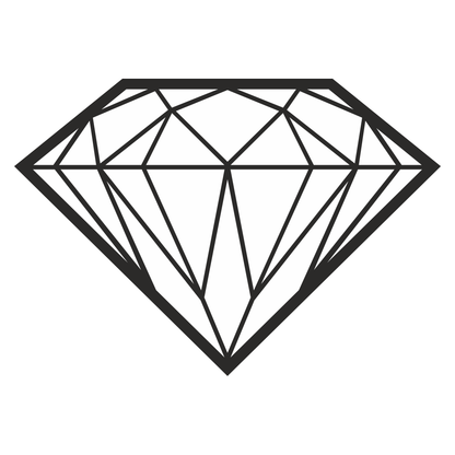Elegant geometric diamond design for crafting projects