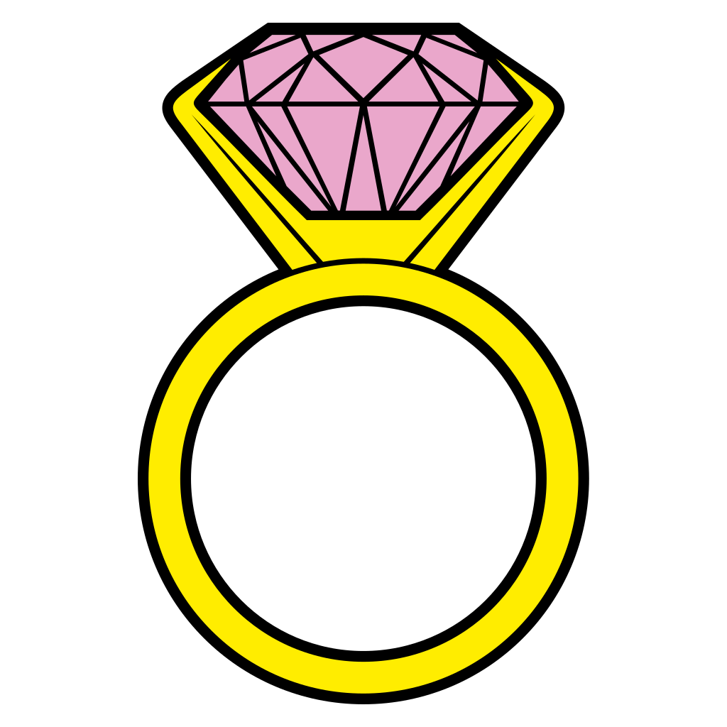 Elegant diamond ring vector design for cutting machines