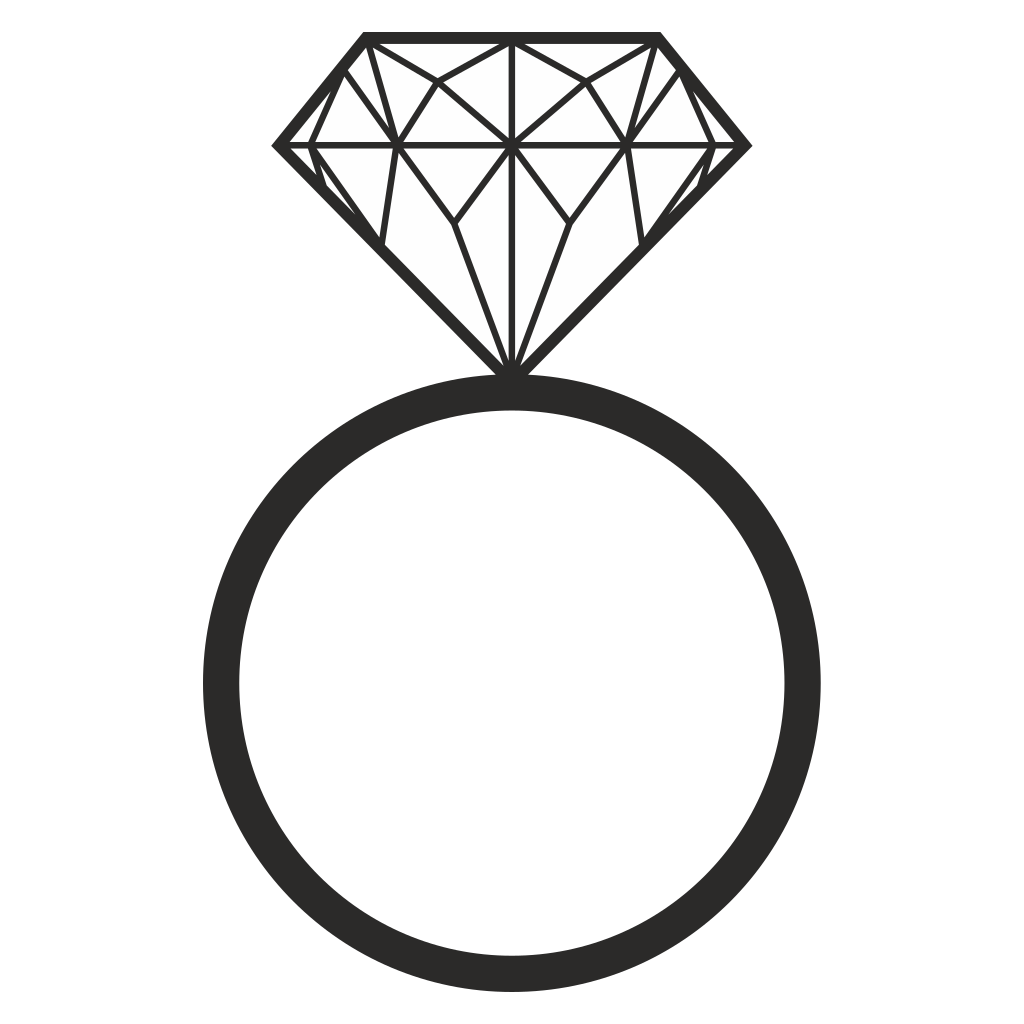 Elegant diamond ring vector design for crafting projects