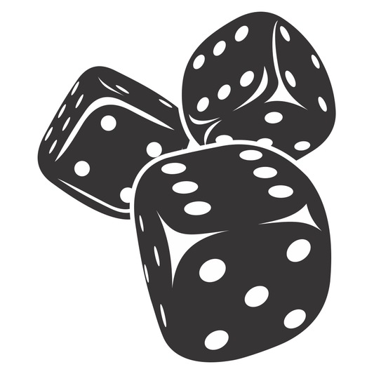 Creative vector design of dice for cutting machines