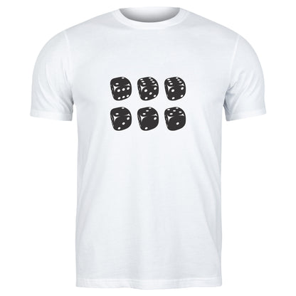Unique vector design of six dice for creative projects