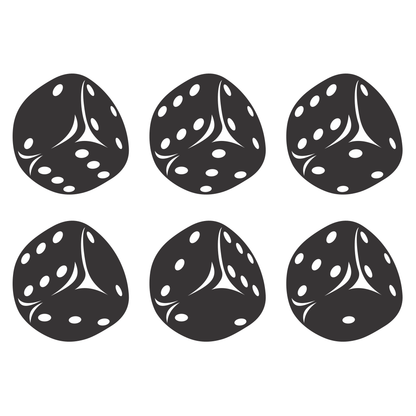 Unique vector dice design for cutting machine projects