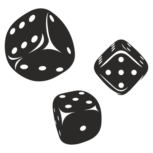 Creative vector design of playful dice for crafting enthusiasts