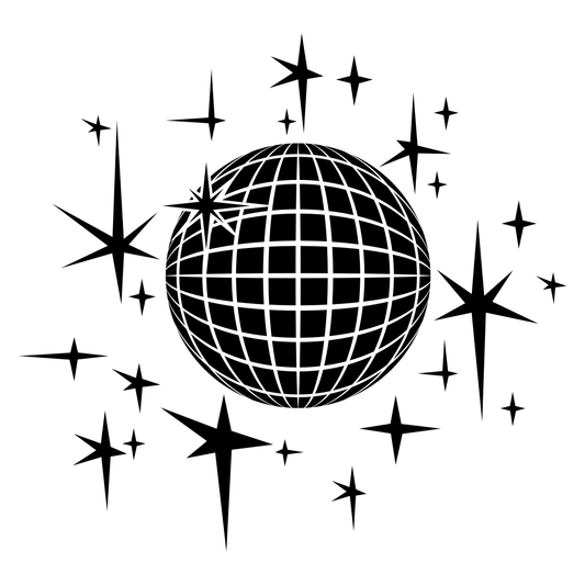 Celebrate life with sparkling globe SVG design for crafts