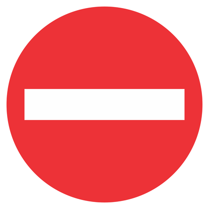 No entry sign for creative cutting machine projects