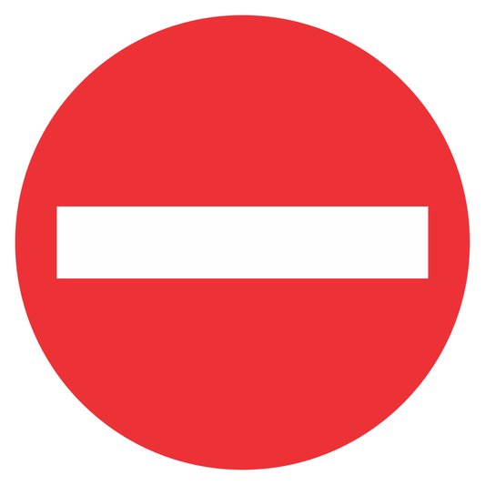 No entry sign for creative cutting machine projects