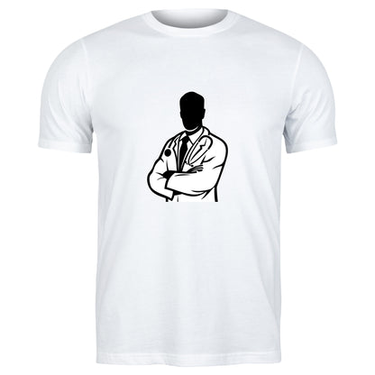 Professional doctor silhouette design for cutting machines