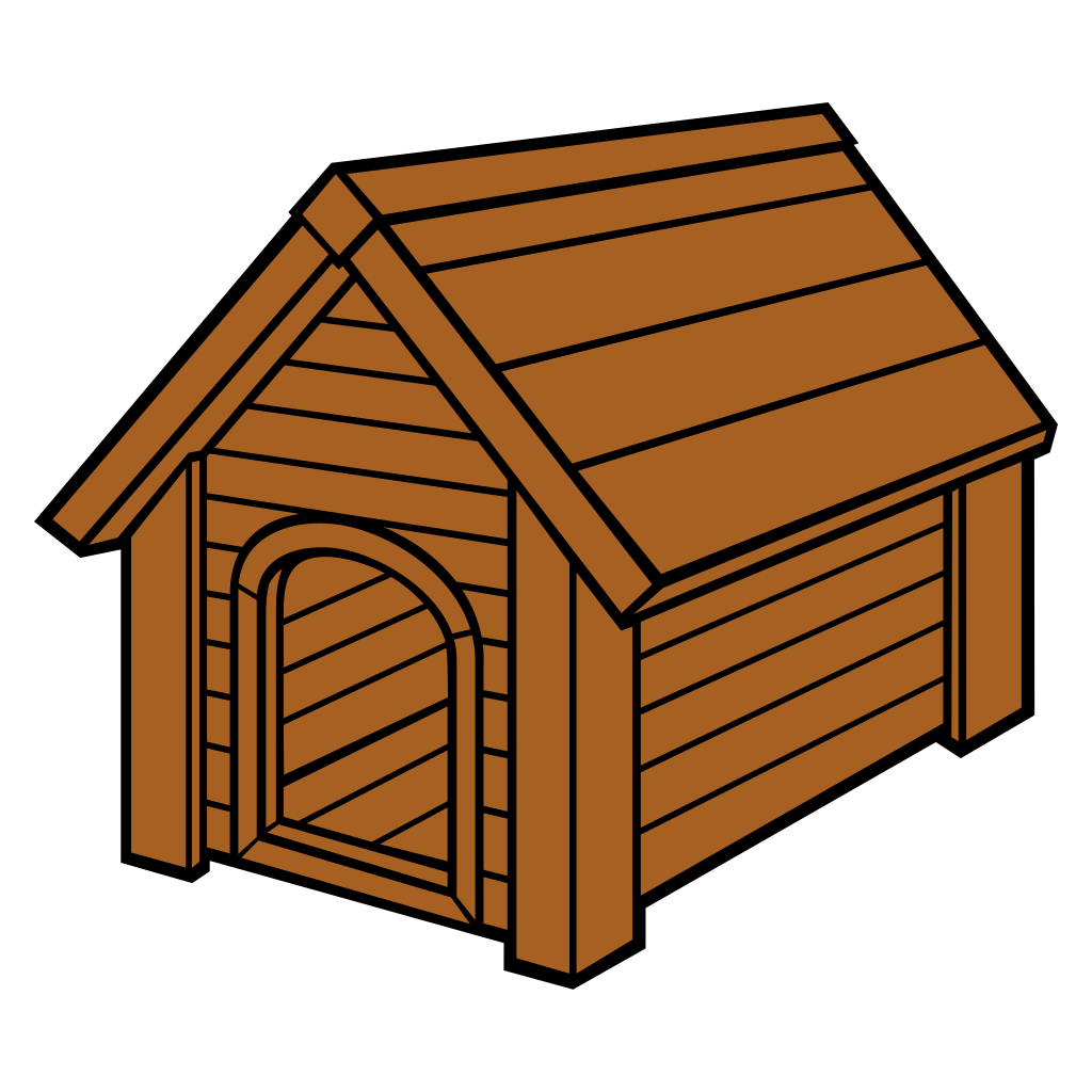 Unique dog house design for crafts and cutting machines