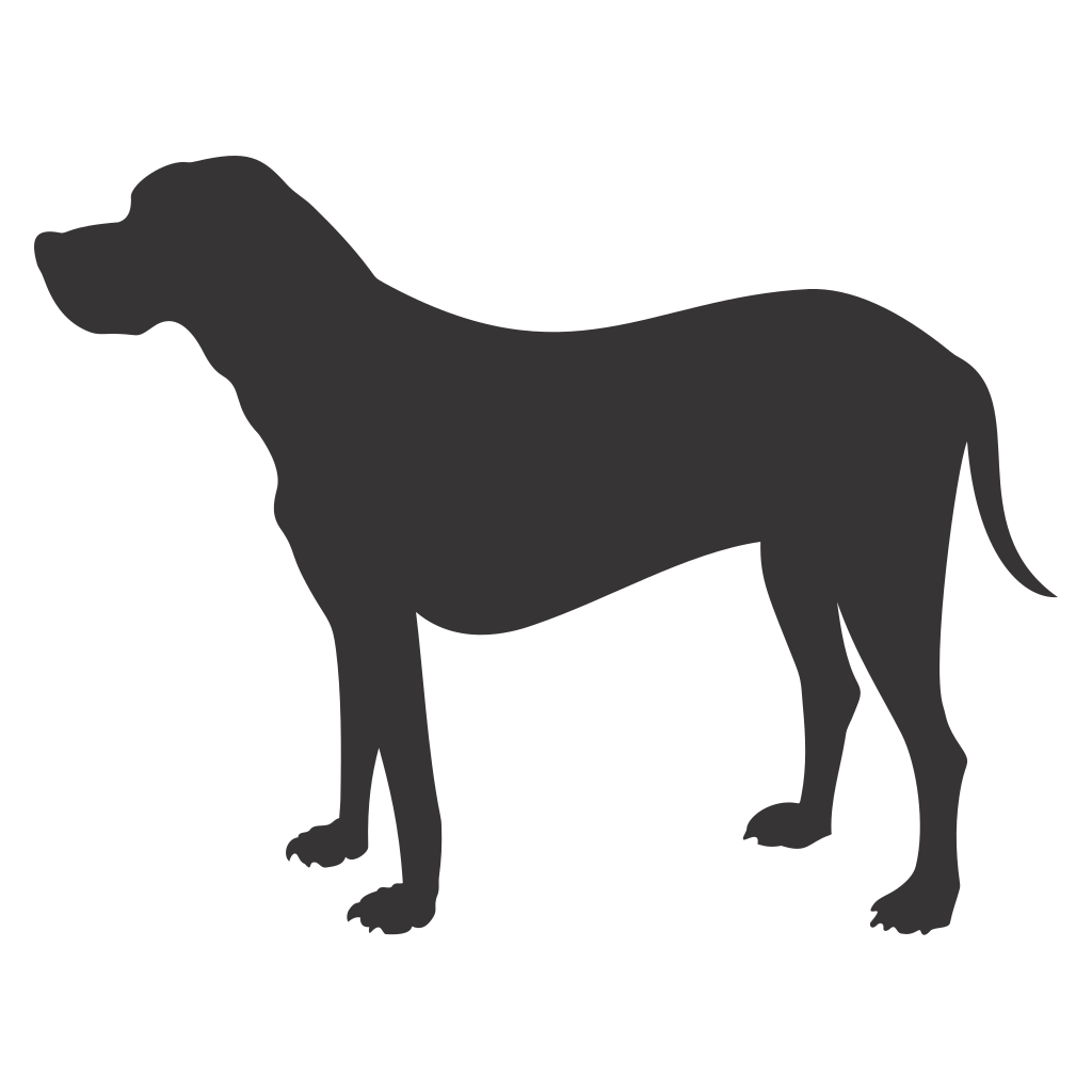 Elegant dog silhouette for crafting and design projects