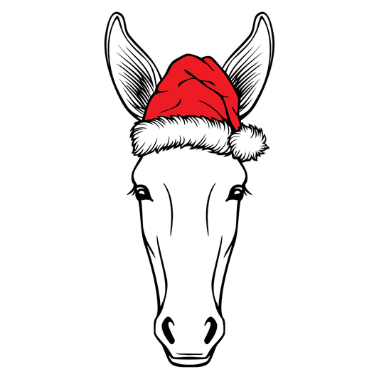 Festive donkey design for holiday crafting enthusiasts