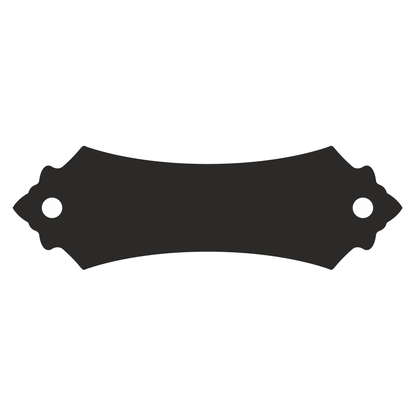 Customizable door tag sign design for cutting machines