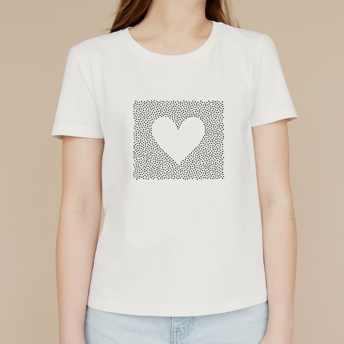 Dotted heart pattern for creative crafting projects